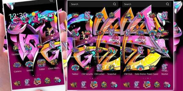 3D Graffiti Art Theme hiphop screenshot 2