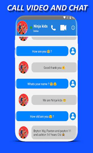 Ninja kidz Call Video screenshot 1