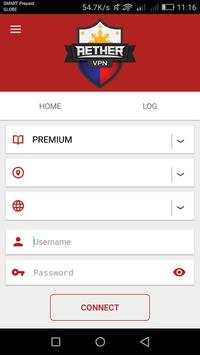 AETHER VPN screenshot 2