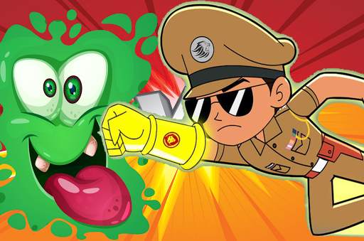 little singham game, Singham wala game : Virus war screenshot 3