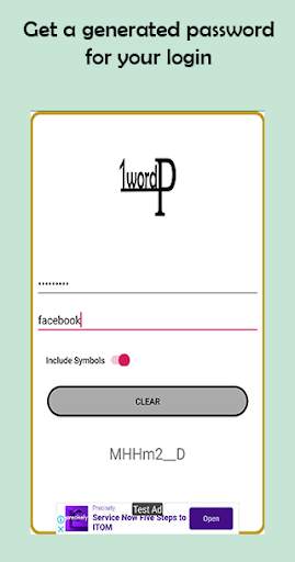 Password Generator: 1Word screenshot 3