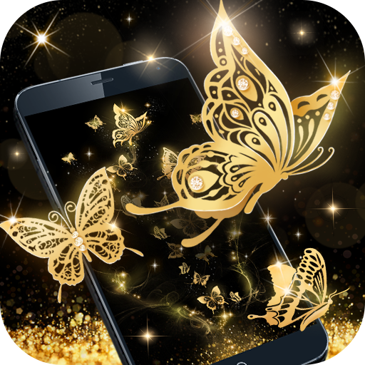 Gold Butterfly Live Wallpaper icon
