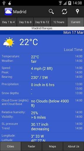 WeatherOnline Weather screenshot 3
