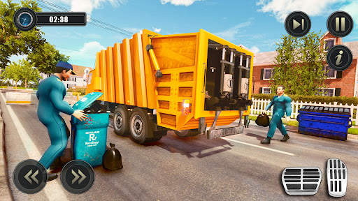 Garbage Clean Truck Driver Sim screenshot 1
