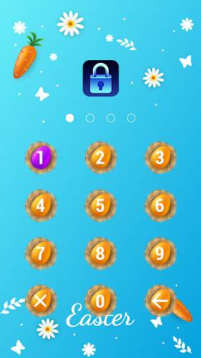 Easter Eggs -  App Lock Master Theme screenshot 2
