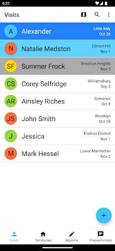 Service management screenshot 1