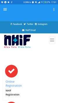 NHIF Website App screenshot 1
