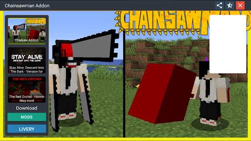 chainsaw man minecraft  Addon screenshot 12