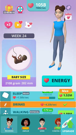 Baby & Mom 3D - Pregnancy Sim 1 تصوير الشاشة