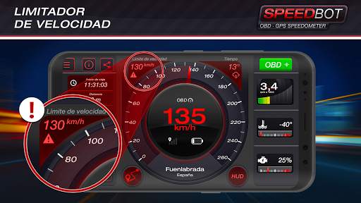 Speedbot. Velocímetro GPS/OBD2 screenshot 2