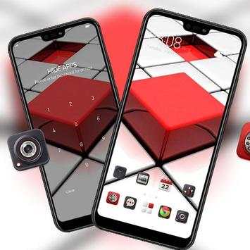 Abstract 3d Changeable square theme screenshot 3