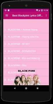 Blackpink Songs Plus Lyrics - OFFLINE screenshot 2