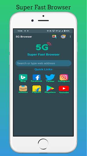 5G Super Fast Browser screenshot 1