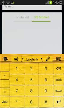 Yellow Keyboard for Android screenshot 7