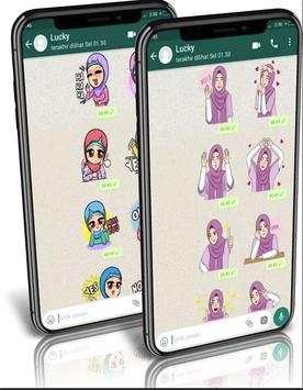 StickerWa Islamic Muslimah 2019 for wastapp 1 تصوير الشاشة