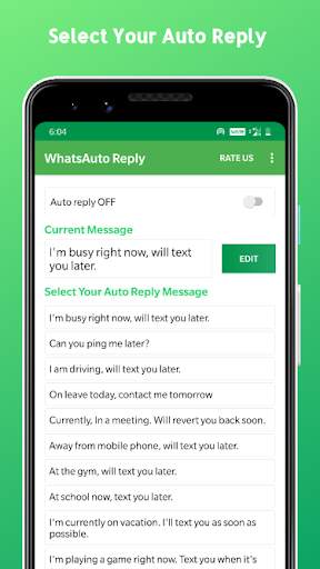 WhatsAuto Reply- Autoresponder App screenshot 1