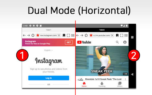 Dual Browser, Split Browser, Multi Browser screenshot 2