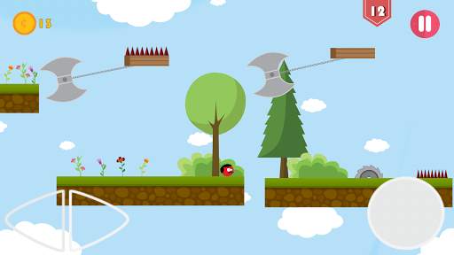 Super Red Jump Ball Mr Mustach screenshot 3