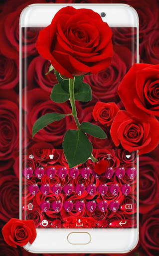 Red Rose Keyboard Theme screenshot 3
