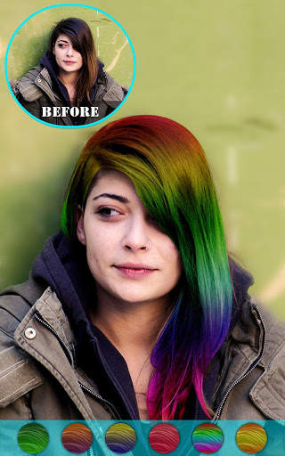 Cabina di cambia colore dei capelli screenshot 13