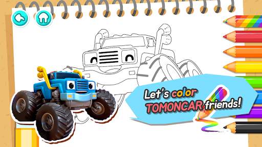 TOMONCAR Coloring Game screenshot 2