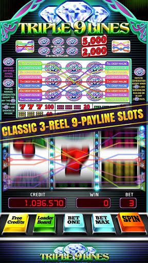 Triple 9 Lines Diamond Slots screenshot 1