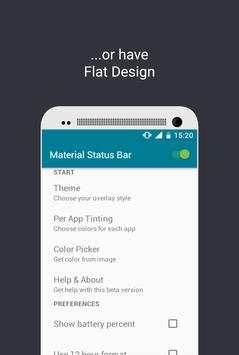 Material Status Bar screenshot 2
