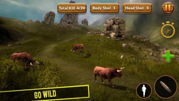 Angry Bull Hunting - Wild Bulls Hunter screenshot 3