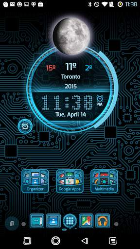 PCB Blue ⁞ TSF Shell 3 Theme screenshot 2