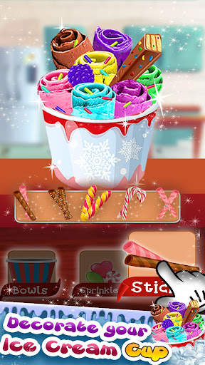 Ice Cream Roll Maker Games screenshot 2