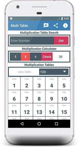 Multiplication Table And Math Table Calculator screenshot 9