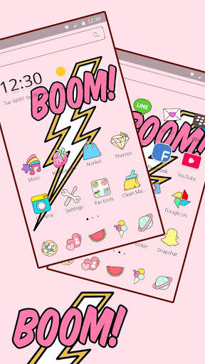 Pink Cool Boom Flash Theme screenshot 2