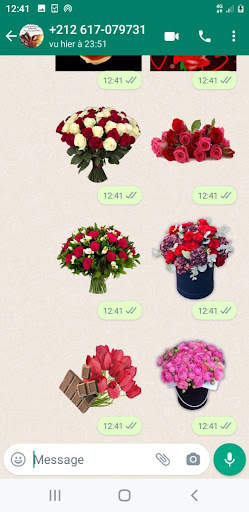 Animated  Flowers Stickers For WhatsApp screenshot 14