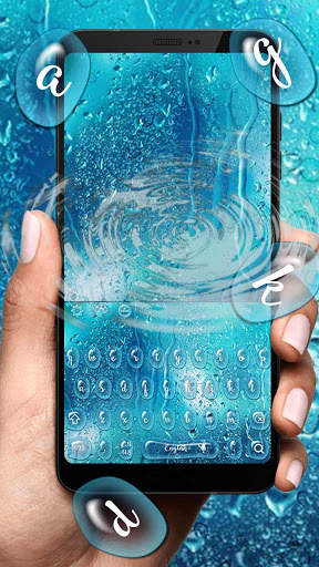 Glass Water Keyboard Theme screenshot 1