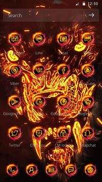 The Wolf Fire Theme Golden Eyes Shining screenshot 2