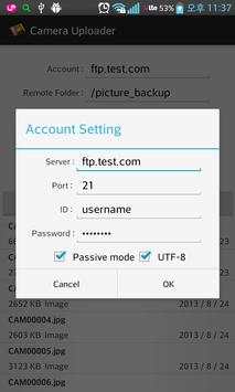 Camera Upload to FTP screenshot 2