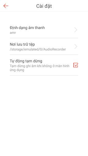 Máy Ghi Âm (Ghi Âm Lọc Tiếng Chất Lượng Cao) screenshot 3