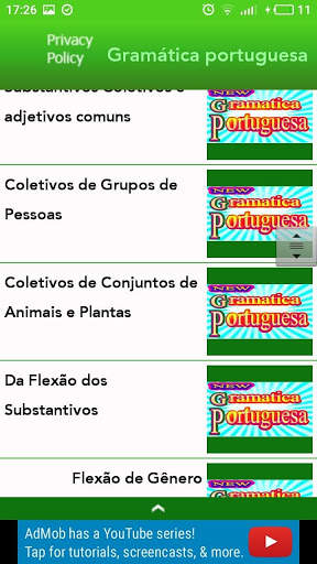 Gramática portuguesa screenshot 3