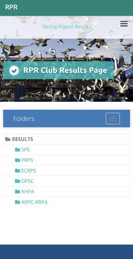 RPR APP (RACING PIGEON RESULTS) screenshot 4