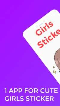 Cute & Funny Girls Sticker screenshot 1