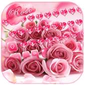 Pink Rose Keyboard Theme 10001006