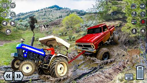 Tractor Trolley Hill Driving Farming Sim 3D Games screenshot 2