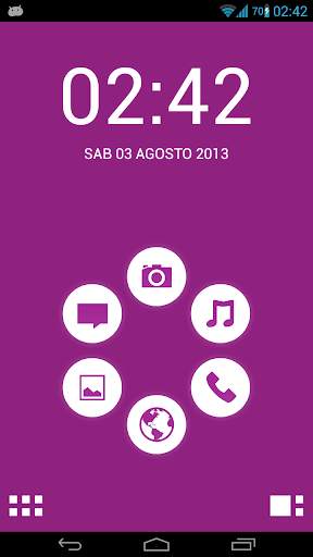 Basic Violet Theme for Smart Launcher screenshot 1