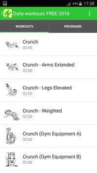 Daily workouts FREE 2016 screenshot 3