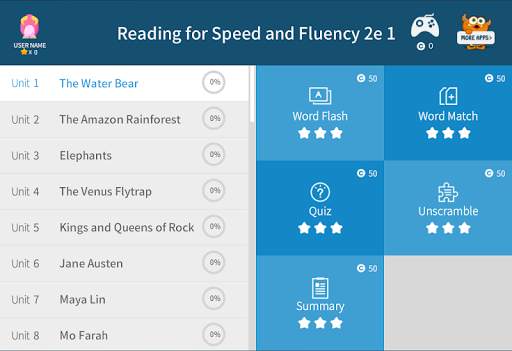 Reading for Speed and Fluency 2e 1 screenshot 3