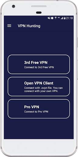 VPN Hunting -- 100% Free VPN with many countries screenshot 1