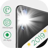 Flash on Call and Sms:Automatic Bright flashlight icon