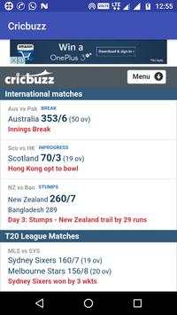 Crickbuzz screenshot 1