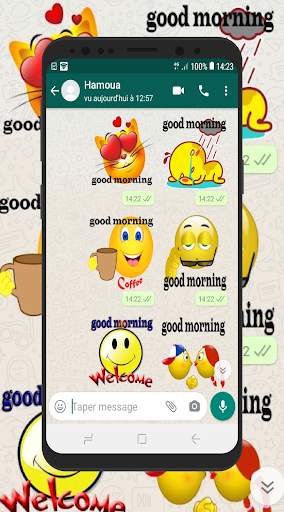 Good Morning & Night Stickers for WhatsApp screenshot 2