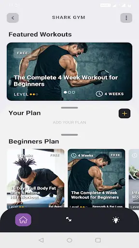Shark Gym : Fitness & Conditioning Workout App screenshot 1